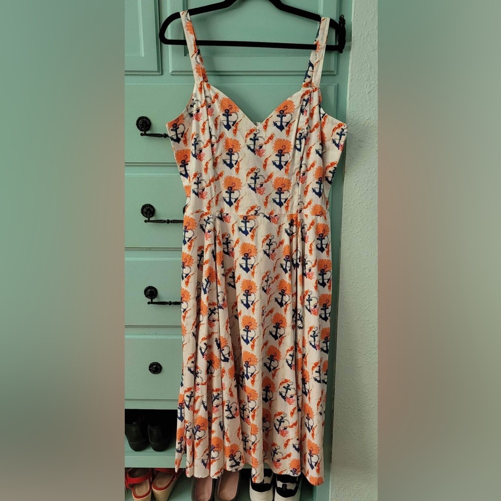 NWT Bernie Dexter Vera Dress in Anchors Away
